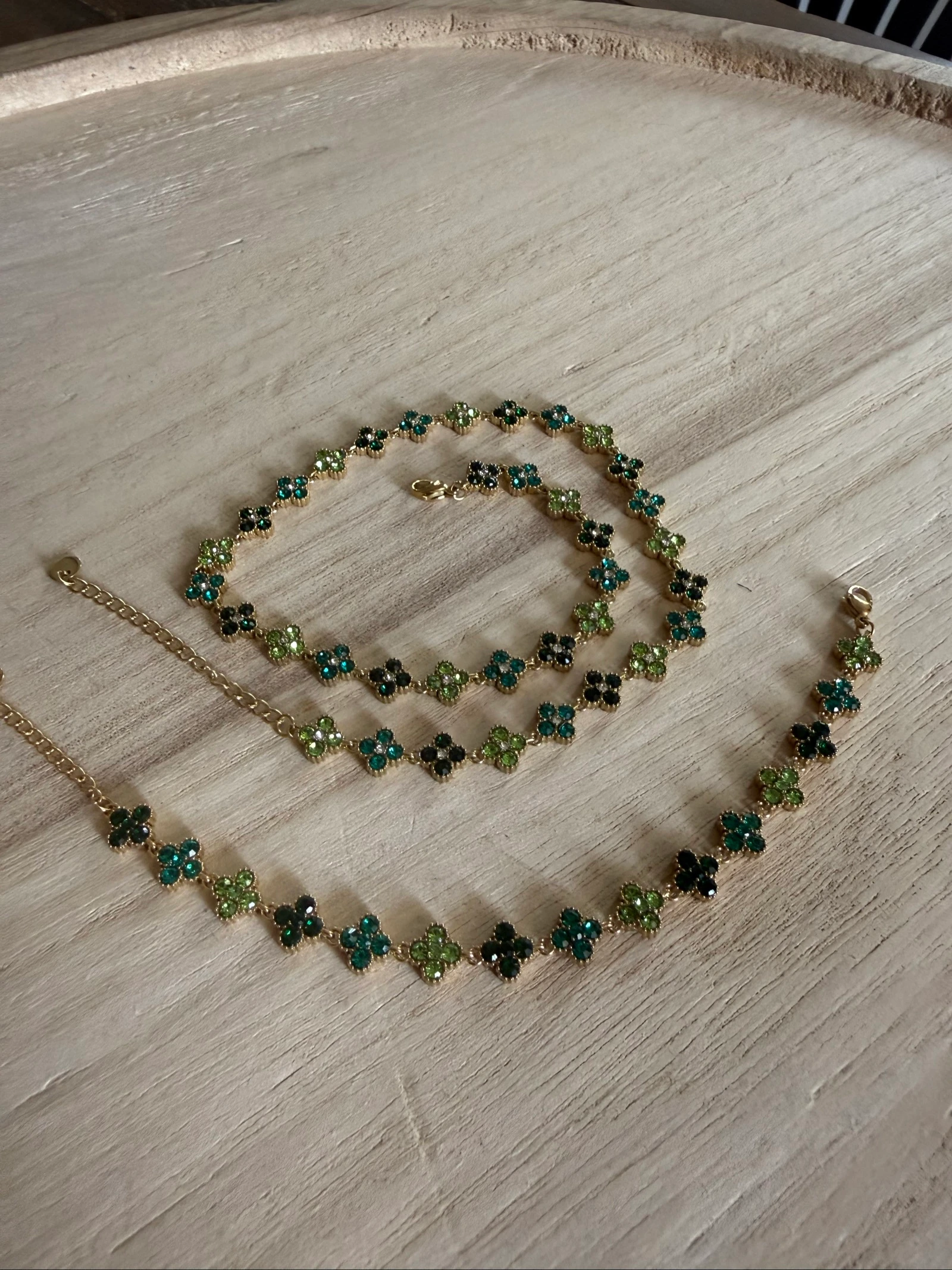  collier et bracelet trèfle  – photo 3